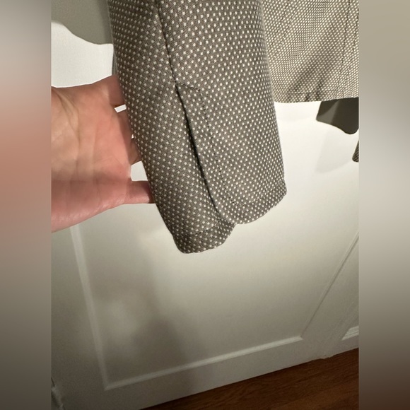 Akris Punto cotton taupe/white dot blazer - size 8 - Picture 9 of 12